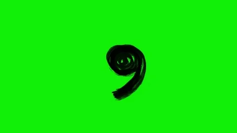 Hand-Drawn Comma Punctuation 2D Animation Green Screen Asset | Sketchy Hand-Draw Stock Footage 328239286