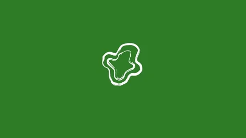 Hand-Drawn Concentric Ripple Shockwave Animation on Green Screen | Abstract Stock Footage 332127239