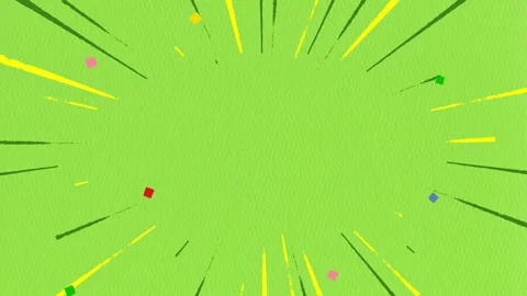 Hand drawn confetti speed lines: green 動画素材 310496435
