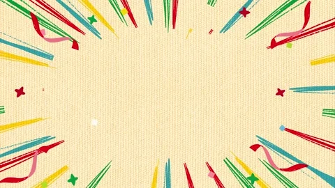 Hand drawn confetti speed lines: fabric background 動画素材 310594352