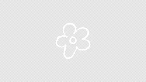 Hand drawn crayon flower animation Stock Footage 330428132