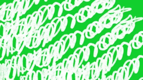 Hand Drawn Crayon Scribble Transition. Abstract Crayon Brush Animated Overlay Stock Footage 343393850