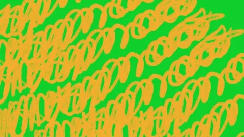 Hand Drawn Crayon Scribble Transition. Abstract Crayon Brush Animated Overlay Stock Footage 343393851