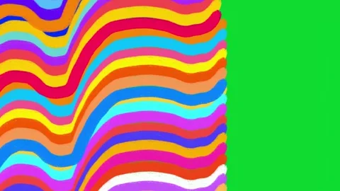 Hand Drawn Crayon Scribble Transition. Abstract Crayon Brush Animated Overlay Stock Footage 343394763