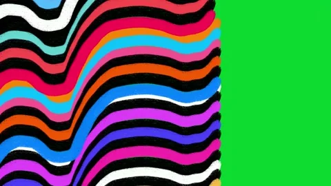 Hand Drawn Crayon Scribble Transition. Abstract Crayon Brush Animated Overlay Stock Footage 343394781