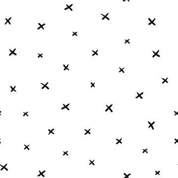 Hand drawn cross pattern Stock-Illustration