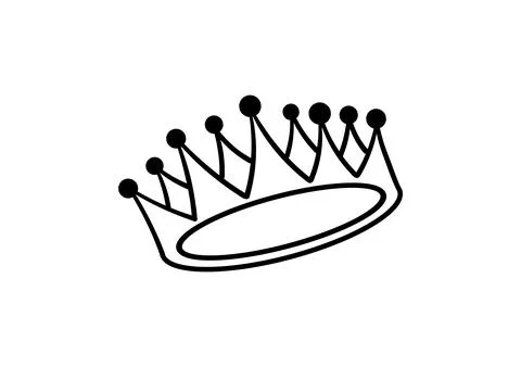 Hand drawn crown Stock Illustration