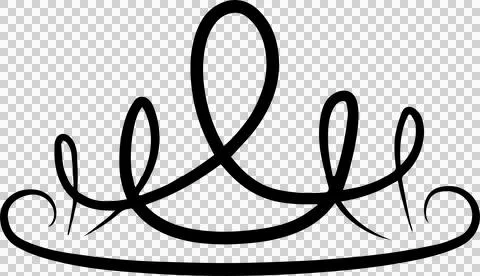 Hand drawn crowns element Stock-Illustration