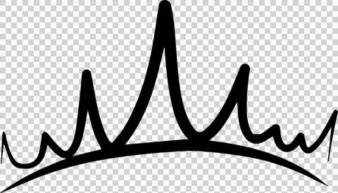 Hand drawn crowns Stock Illustration