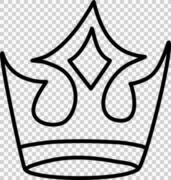 Hand drawn crowns set Stock-Illustration