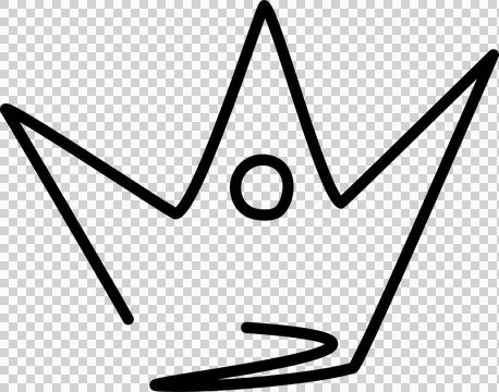 Hand drawn crowns set Stock Illustration