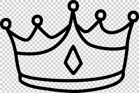 Hand drawn crowns set Stock-Illustration