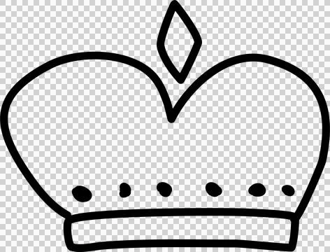 Hand drawn crowns set Ilustração Stock