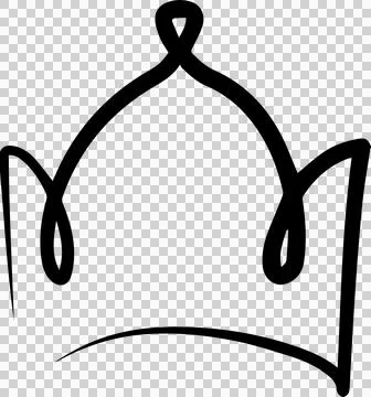 Hand drawn crowns set Stock-Illustration