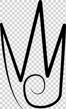 Hand drawn crowns set Illustrazione stock
