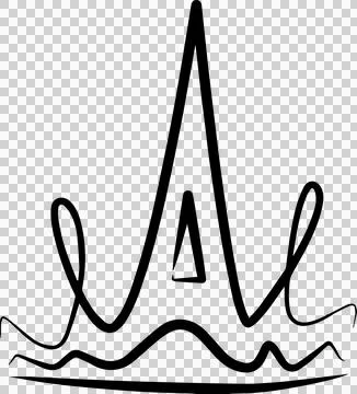 Hand drawn crowns set Stock Illustration