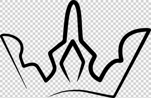 Hand drawn crowns set Stock Illustration