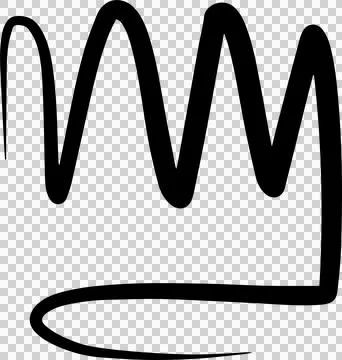 Hand drawn crowns set イラスト素材