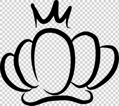 Hand drawn crowns set イラスト素材