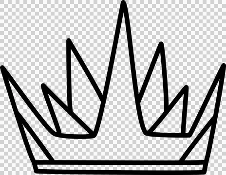 Hand drawn crowns set イラスト素材