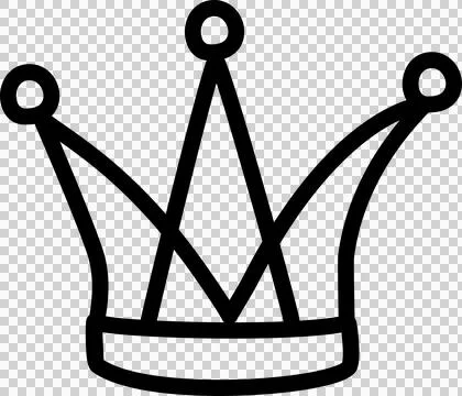 Hand drawn crowns set Stock Illustration