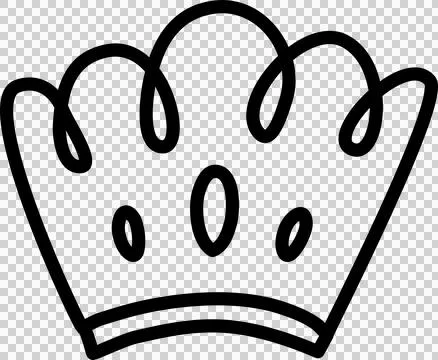 Hand drawn crowns set Stock Illustration