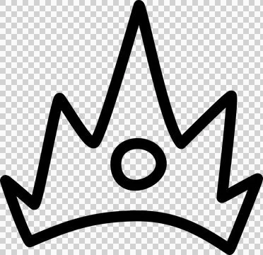 Hand drawn crowns set Stock Illustration