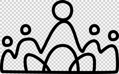 Hand drawn crowns set Stock Illustration