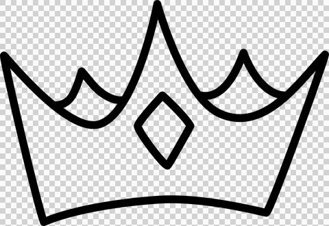 Hand drawn crowns set イラスト素材