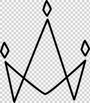 Hand drawn crowns set Stock Illustration