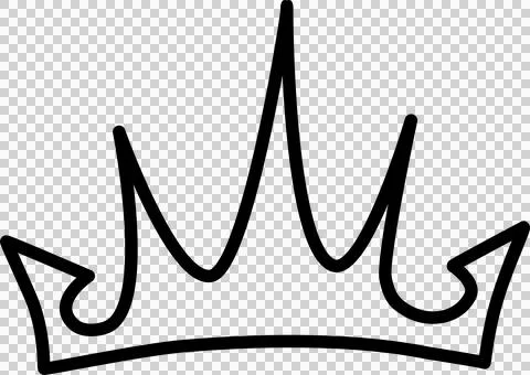 Hand drawn crowns set Stock-Illustration