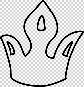 Hand drawn crowns set イラスト素材