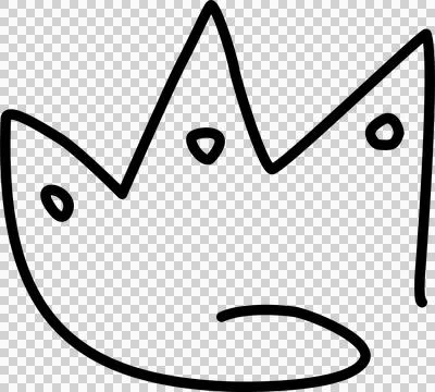 Hand drawn crowns set Stock Illustration