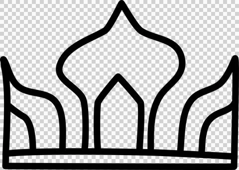 Hand drawn crowns set Stock-Illustration