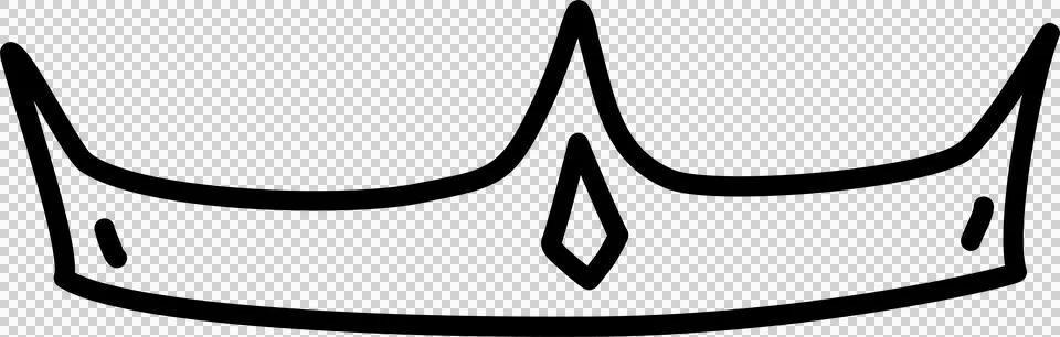 Hand drawn crowns set Stock-Illustration