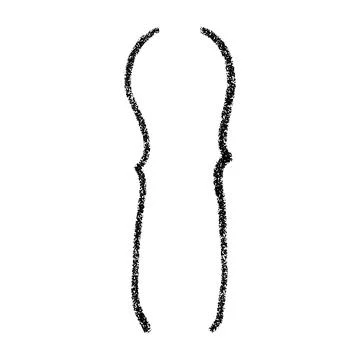 Hand-drawn curly brackets and parenthesis symbols. Typography icons doodle, Stock Illustration