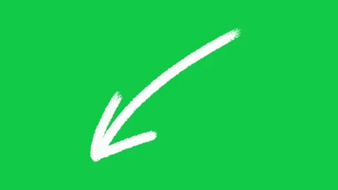 Hand Drawn Curved Directional Arrow Pack 2D Animation on Green Screen Vídeo Stock 336578789
