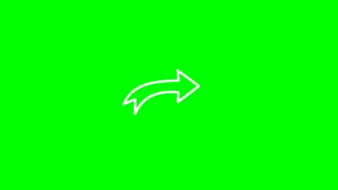 Hand Drawn Curved Share Arrow Animation Line Art Green Screen 스톡 동영상 341669421