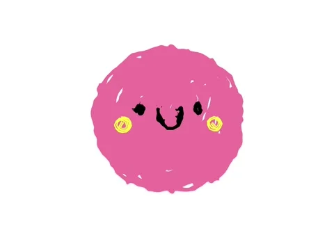 Hand-drawn cute circle shapes with an organic, doodle-style appearance. 스톡 동영상 303494067
