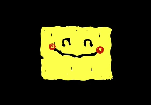 Hand-drawn cute rectangle shapes with an organic, doodle-style appearance. Video stock 303494070