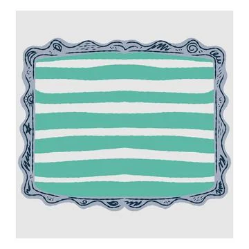 Hand-drawn decorative frame in doodle sketch style. Vector illustration with  Stock Illustration