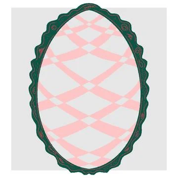 Hand-drawn decorative frame in doodle sketch style. Vector illustration with  Stock Illustration