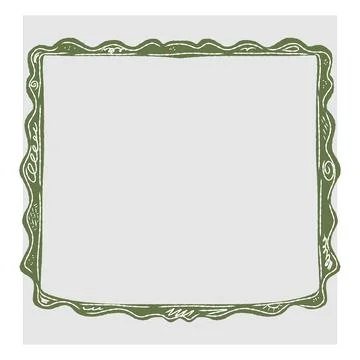 Hand-drawn decorative frame in doodle sketch style. Vector illustration with  스톡 일러스트