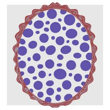 Hand-drawn decorative frame in doodle sketch style. Vector illustration with  イラスト素材