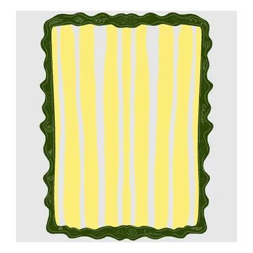 Hand-drawn decorative frame in doodle sketch style. Vector illustration with  Stock Illustration