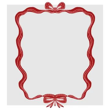 Hand-drawn decorative frame in doodle sketch style. Vector illustration with  Stock Illustration