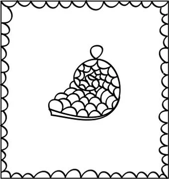 Hand drawn decorative seashell, design element Stock Illustration