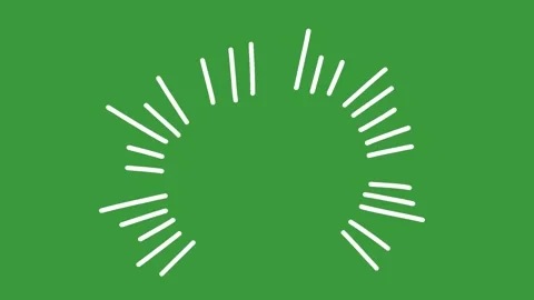 Hand Drawn Dense Multi Line Accent Shockwave Animation on Green Screen Backgroun Stock Footage 339335148