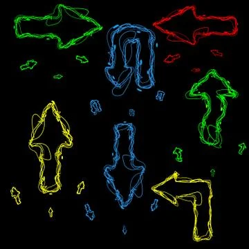 Hand-drawn design elements collection Stock Illustration