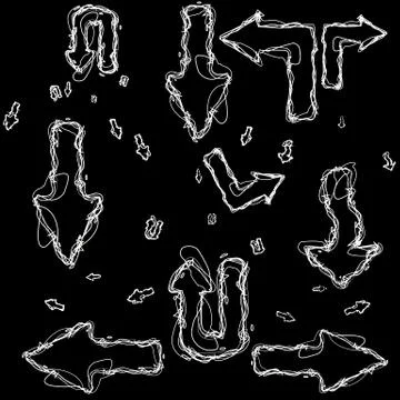 Hand-drawn design elements collection Stock Illustration